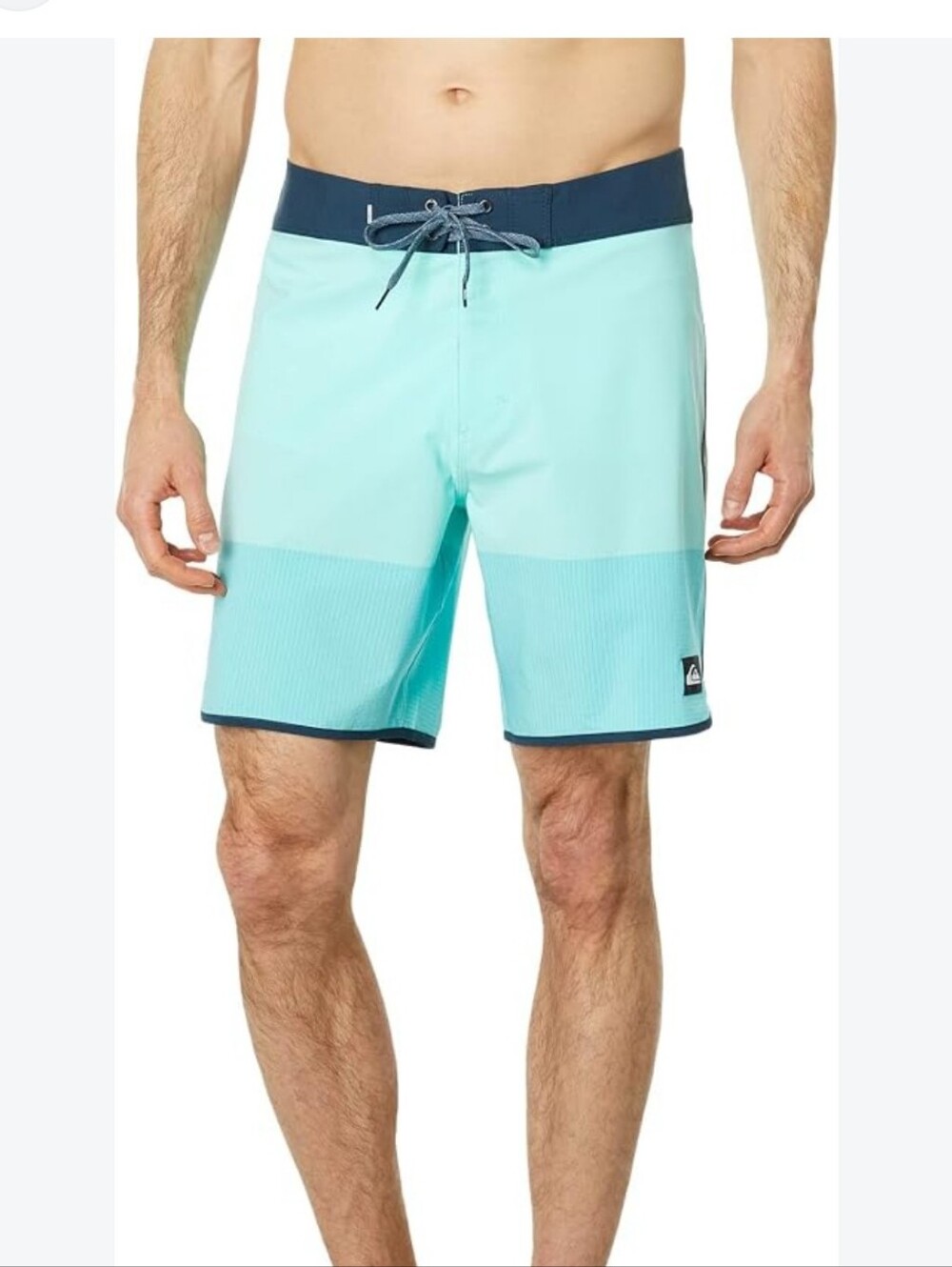 Quiksilver Men’s Aqua and Teal Colorblock Boardshorts